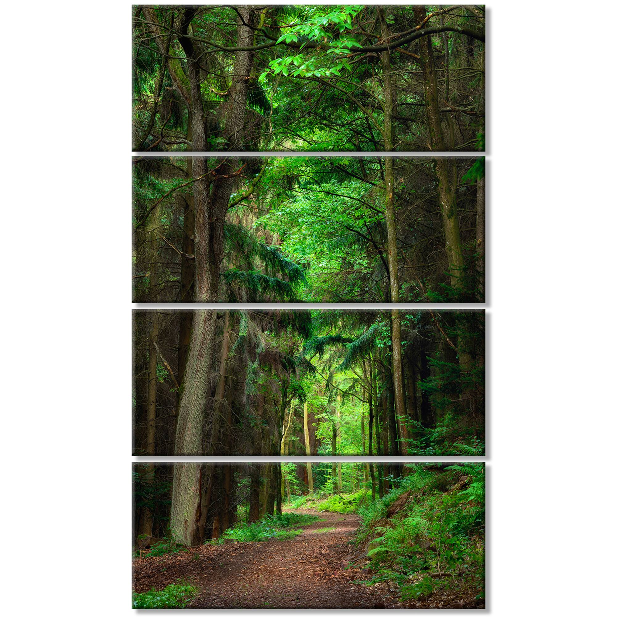Designart - Dreamy Greenery in Dense Forest